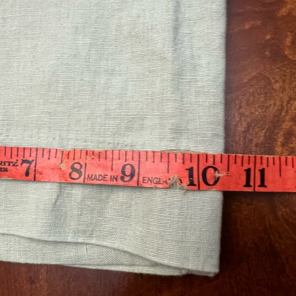 NWT Abercrombie and Fitch linen sage green trousers - Picture 4 of 10